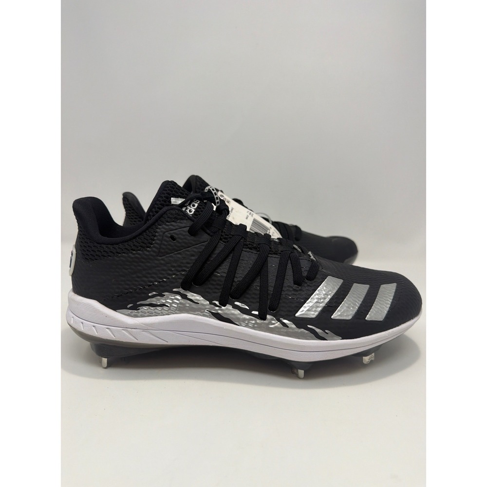 Adidas Afterburner 6 Speed‎ Mens Baseball Cleats Black Silver G27654 Size 8 NEW